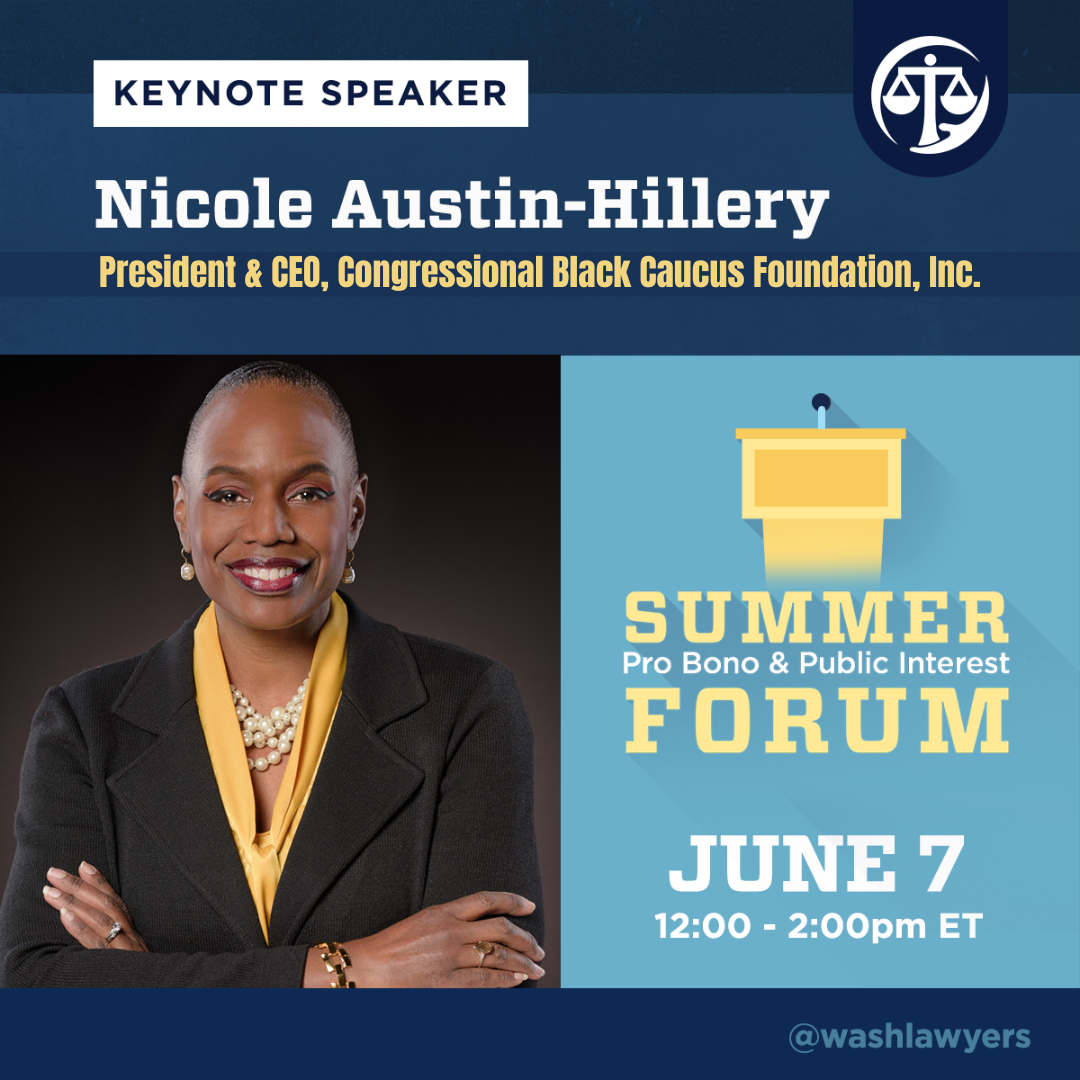 Graphic: Summer Forum Keynote Speaker Nicole Austin-Hillery