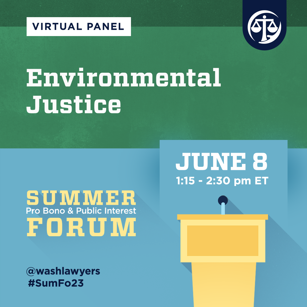 Graphic: Summer Forum 2023 Environmental Justice